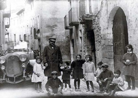 Einstein en Espluga de Francolí (Tarragona), el 25 de febrero de 1923.