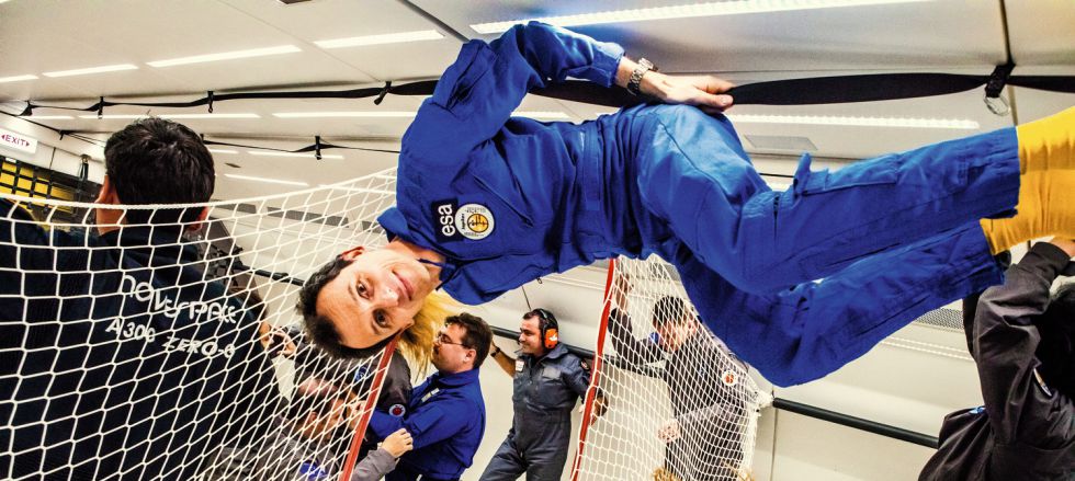 Astronautas durante 22 segundos