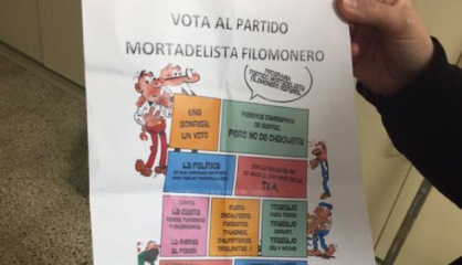 Uno de los sufragios nulos de la jornada.