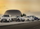 De izquierda a derecha: Kia Soul, Citroën C4 Cactus, Peugeot 308 SW y Dacia Lodgy. 