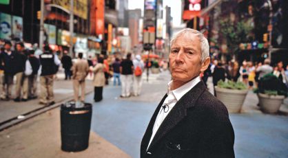 Robert Durst, en la neoyorquina Time Square durante el rodaje de la serie documental &lsquo;The Jinx&rsquo;.