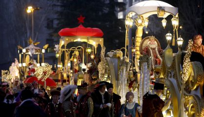 The 2015 Three Kings parade in Madrid.