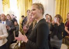 La actriz Amy Schumer, en la Casa Blanca.