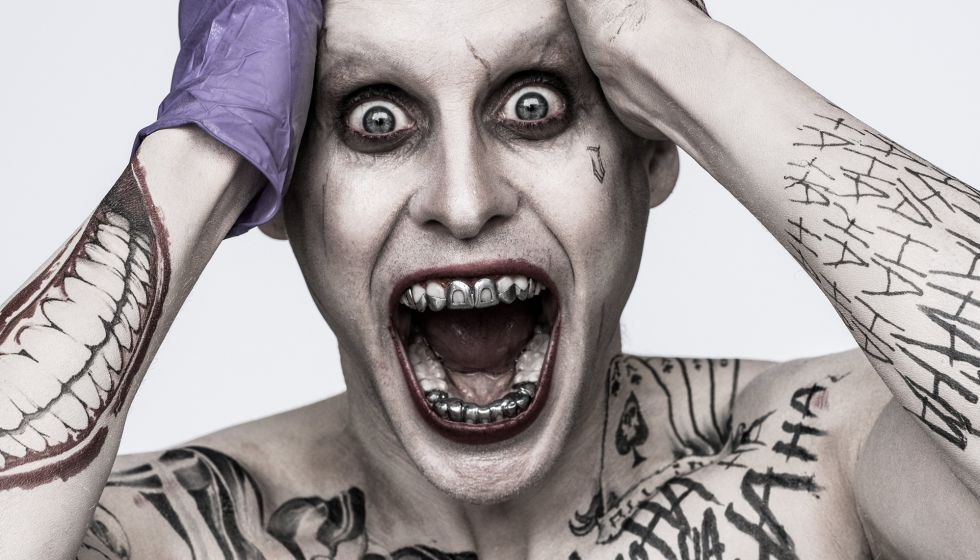 El actor Jared Leto metido en su papel de El Joker.
