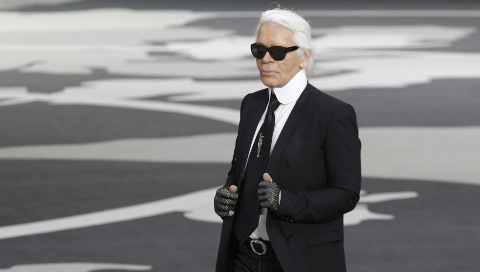 El diseñador alemán Karl Lagerfeld.
