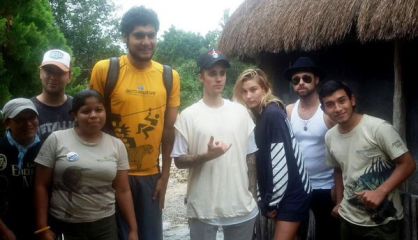 Justin Bieber, en la rivera Maya, en M&eacute;xico