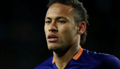 Neymar, en el partido de Copa del miércoles.