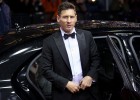 Leo Messi a su llegada a la gala del Bal&oacute;n de Oro. 