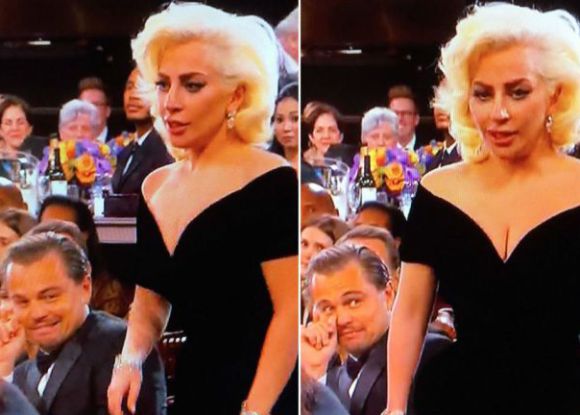 El susto de Lady Gaga a DiCaprio y el aburrimiento general: Así fue la gala de los Globos de Oro