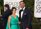 Will Smith y su esposa, Jada Pinkett, en la entrega de los Globos de Oro.