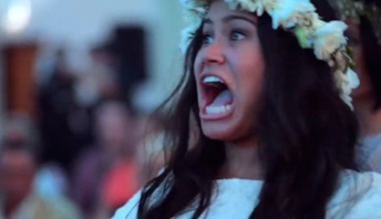 El haka viral que emocionó a una pareja el día de su boda