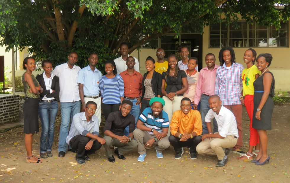 Imagen de algunos de los blogueros implicados en Yaga Burundi. Foto cedida por el colectivo.
