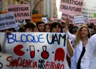 Manifestaci&oacute;n en contra de los recortes en I+D, en 2014, en Madrid. rn 