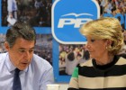 Gonz&aacute;lez y Aguirre el pasado 10 de marzo en el Comit&eacute; Regional del PP.