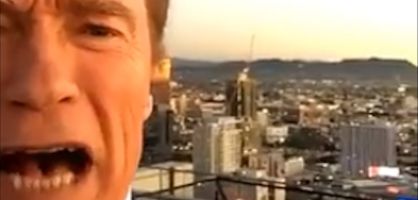 Un vídeo de 8 segundos de Schwarzenegger triunfa en Snapchat