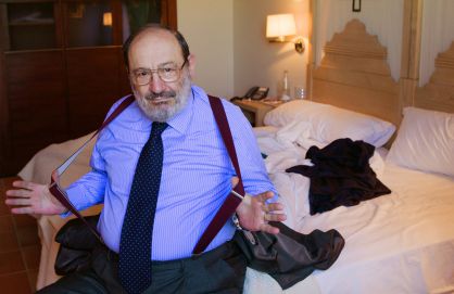 Umberto Eco retratado en Granada, en 2008.