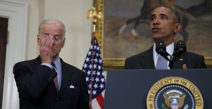 Barack Obama and Joe Biden.