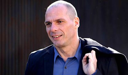 Yanis Varoufakis en un acto en Madrid, en febrero.