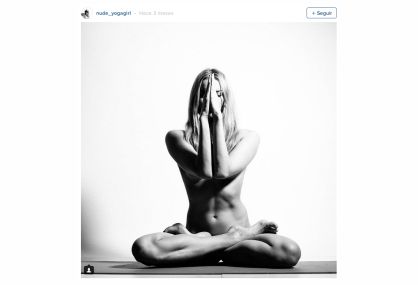 La mujer que hace yoga desnuda en Instagram, burlando la censura