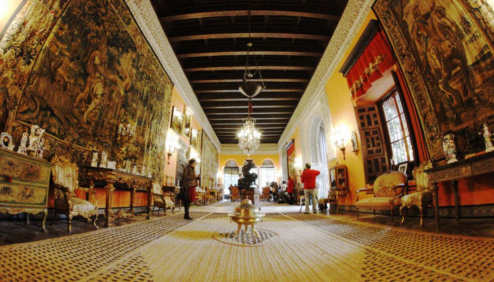 El sal&oacute;n de la gitana, en el Palacio de Due&ntilde;as, en Sevilla.