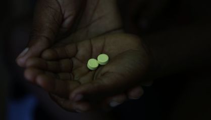 Medicamentos experimentales contra la malaria en Mozambique.