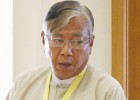 El nuevo presidente de Myanmar, Htin Kyaw, este martes en Naypyitaw, la capital birmana.