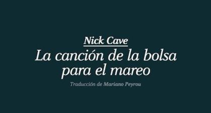 Lectura ICON recomendada: 'Canción de la bolsa para el mareo'