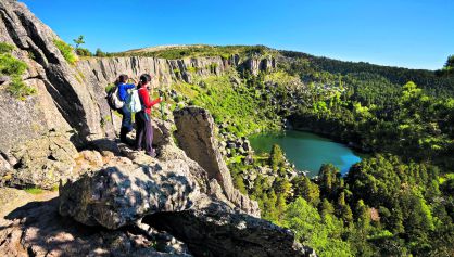 Laguna Negra del Urbión, de origen glaciar, en Soria.