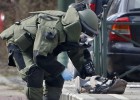 Police use a robotic device as they take part in a search in the Brussels borough of Schaerbeek following Tuesday's bombings in Brussels, Belgium, March 25, 2016. REUTERSChristian Hartmann