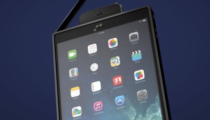 El 'smartphone' se inserta en la funda y pasa a tener 8 pulgadas.