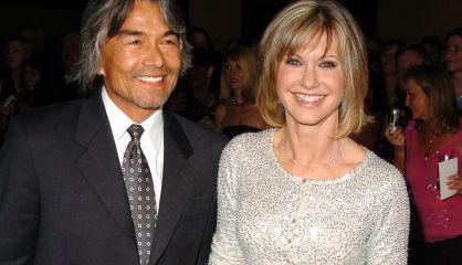 Olivia Newton John and Patrick McDermott, in 2005.