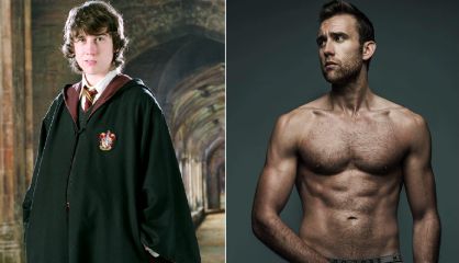 A la derecha, una imagen reciente de Matthew David Lewis; a la izquierda su papel como Neville Longbottom.