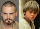 Jake Lloyd, en junio de 2015 y cuando interpret&oacute; a Anakin Skywalker 1999.