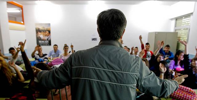 Clase de Religión en un instituto de Madrid.