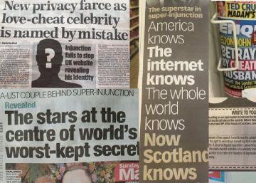 Titulares de medios escoses y estadounidenses.