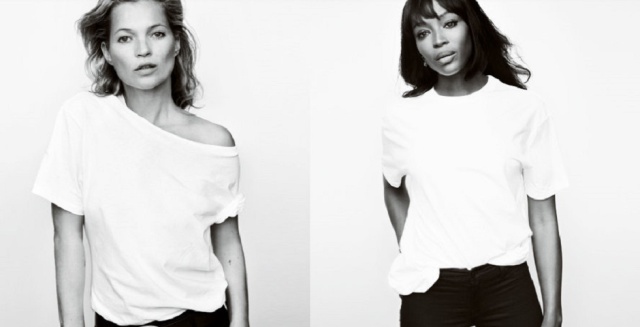 Kate Moss y Naomi Campbell fotografiadas por Mario Testino para la campa&ntilde;a Fashion Targets Breast Cancer.