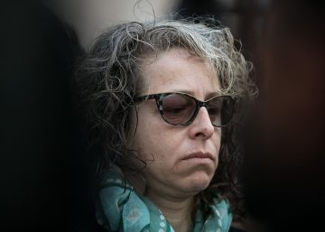 Ester Quintana en la entrada de la Audiencia de Barcelona.  Inicio del juicio contra dos mossos imputados por la perdida de un ojo a Ester Quintana en la vaga genral del noviembre de 2014.  Barcelona, 11 de abril de 2016 [ALBERT GARCIA].