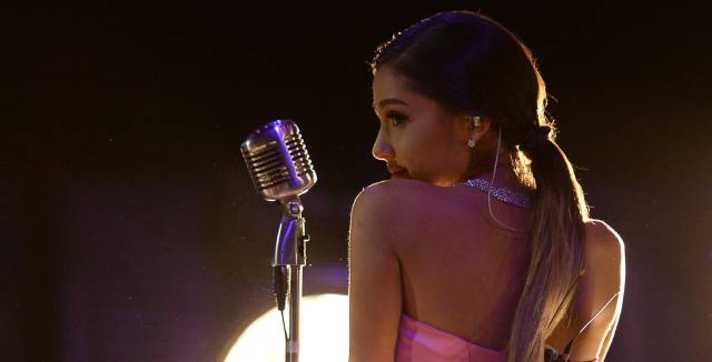 Ariana Grande en los MTV Movie Awards, el 9 de abril.  
