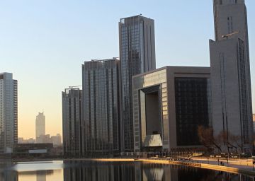 Vista de la ciudad de Tianjin, en China. 