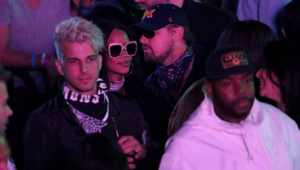 Rihanna y Leonardo DiCaprio, en el festival de Coachella.