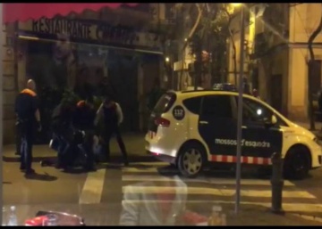 Video: Catalan police take down man wielding large knife in Barcelona