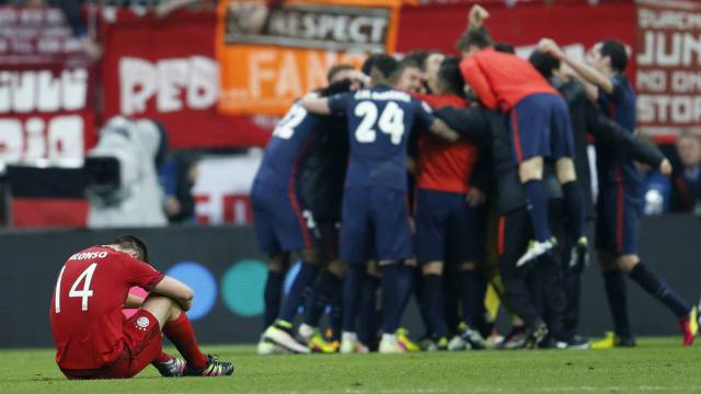 Los jugadores celebran su pase a la final.