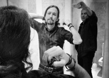 Pablo Iglesias retratado por Uly Mart&iacute;n. 