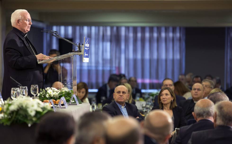 El arzobispo de Valencia, Antonio Cañizares, durante una intervención en el Fórum Europa Tribuna Mediterránea. El arzobispo de Valencia, Antonio Cañizares, durante una intervención en el Fórum Europa Tribuna Mediterránea.