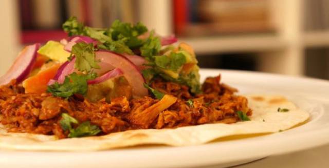Cochinita Pibil, t&iacute;pica de Yucat&aacute;n. 