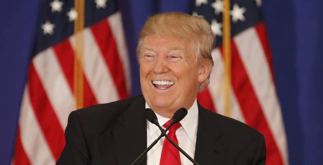 Donald Trump at a campaign event.