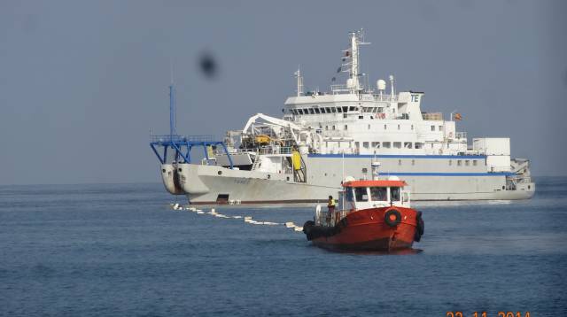 Amarre del cable submarino Sam-1