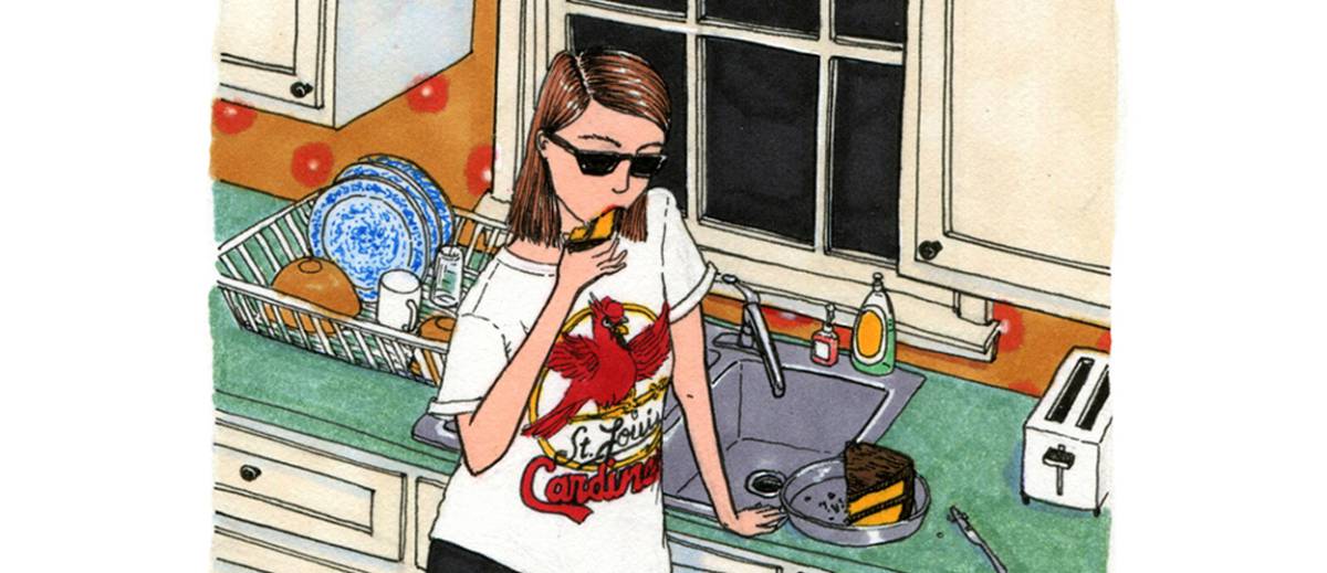 Las sugerentes ilustraciones de mujeres haciendo cosas cuando nadie las mira