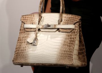 Bolso Birkin en una subasta de Christie's este lunes.    