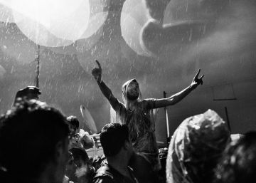 Las imágenes del éxodo